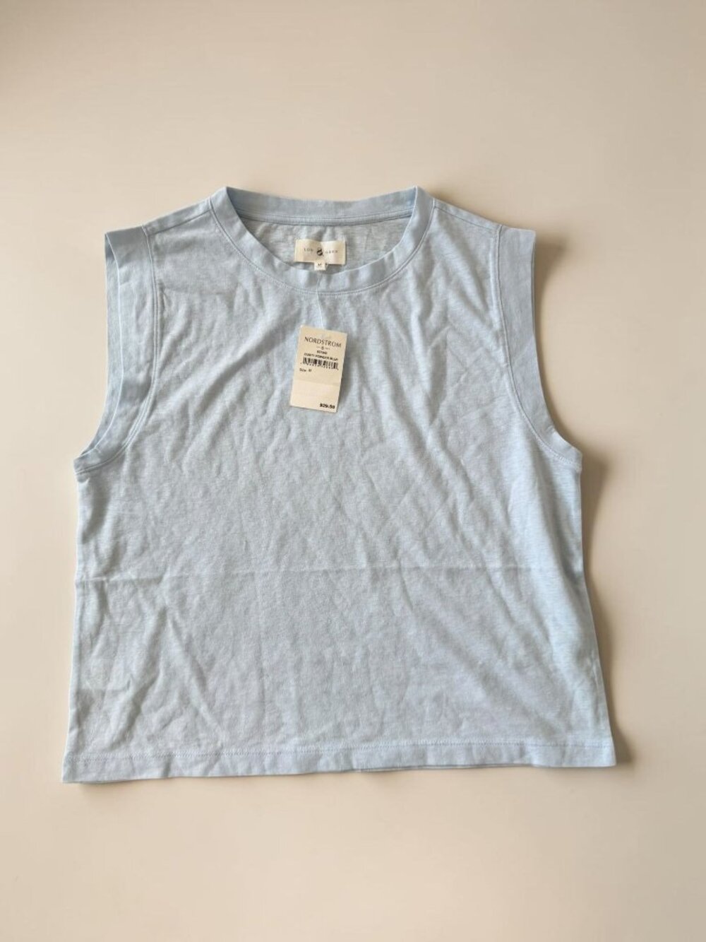 LOU & GREY Powder Blue Tank Top Size Medium NEW NWT